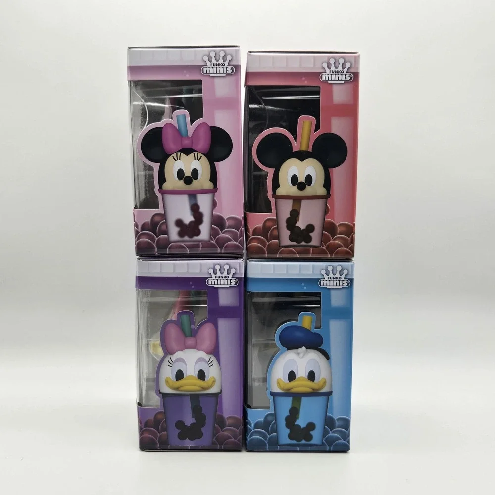 Funko Minis Disney Mickey Minnie Donald Daisy Boba Vinyl Figures 4 Pack Set NEW